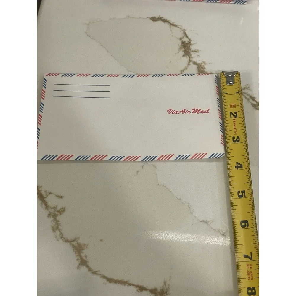 Vintage Stuart Hall Via Air Mail Envelopes Mint Flavor Blue Red Stripe Lot Of 10